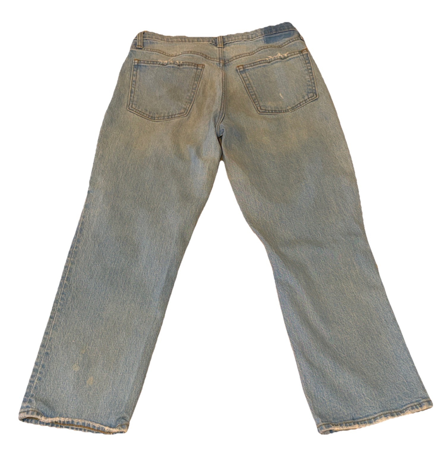 Abercrombie & Fitch The Boyfriend Mid Rise Distressed Blue Jeans Womens 29/8