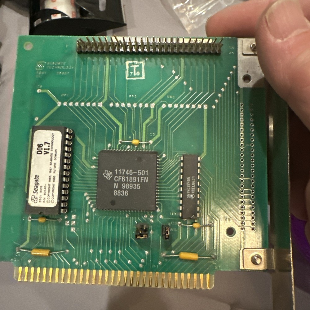 Vintage Seagate Drive Controller Card untested. As Is