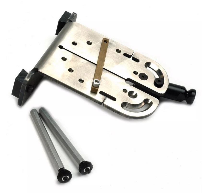 Multi-Function Stainless Steel Bench Stopper Gold-Engraved Mounting Bracket