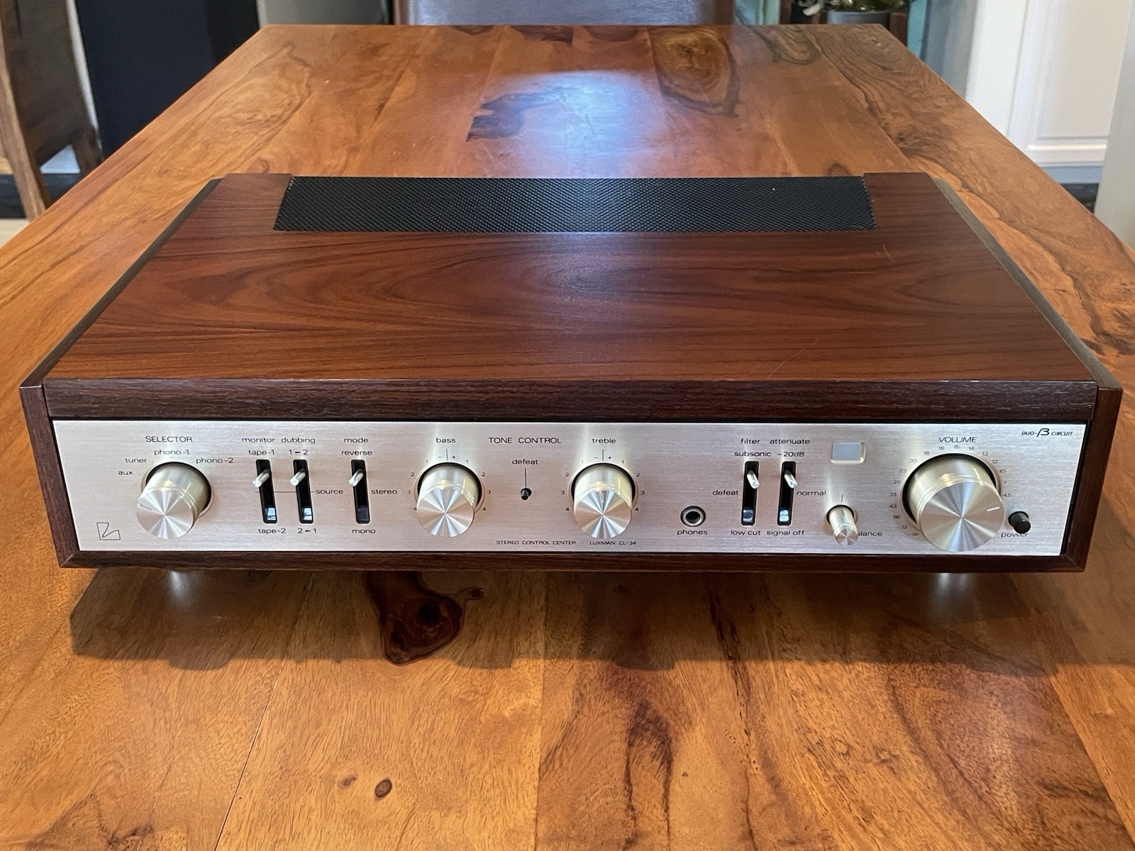 Luxman CL34 12AX7 12AU7 Tube Stereo Control Center Preamplifier Duo-B - SERVICED