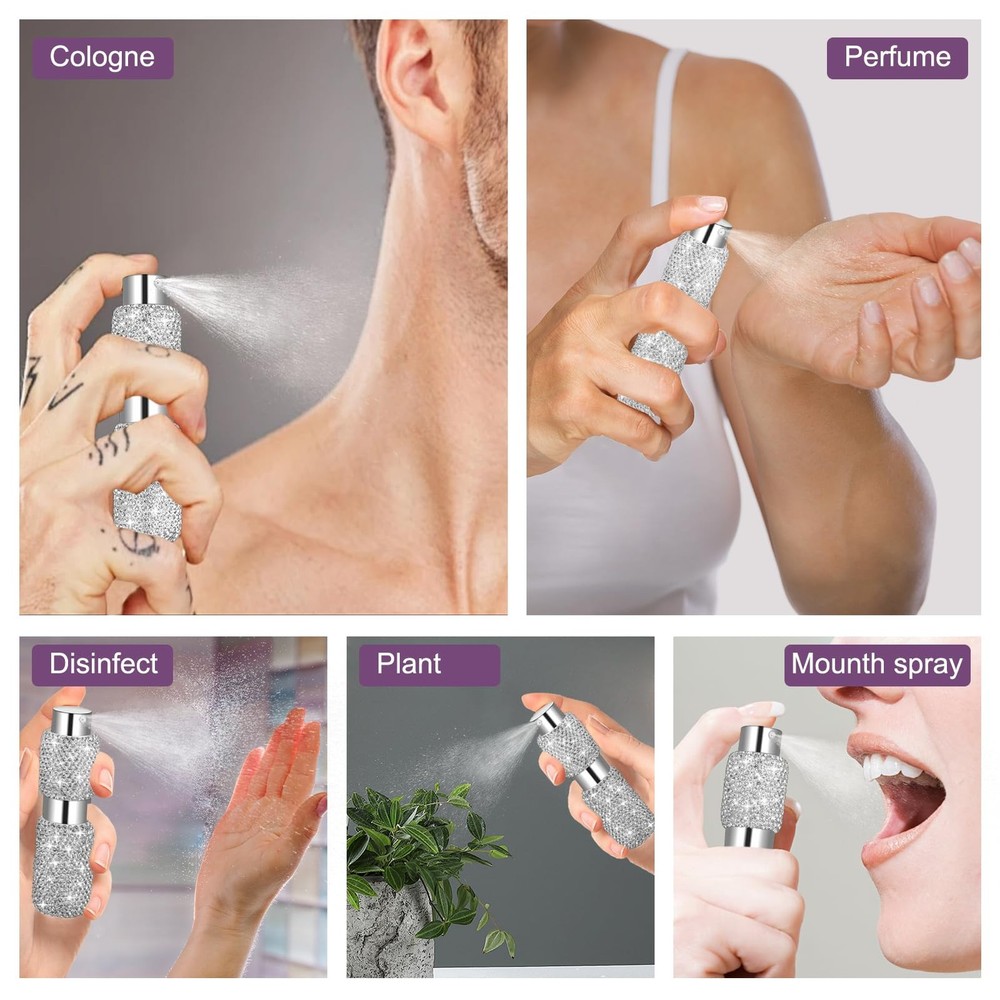 Refillable Perfume Atomizer 8ml Travel Mini Spray Bottle 2Pack