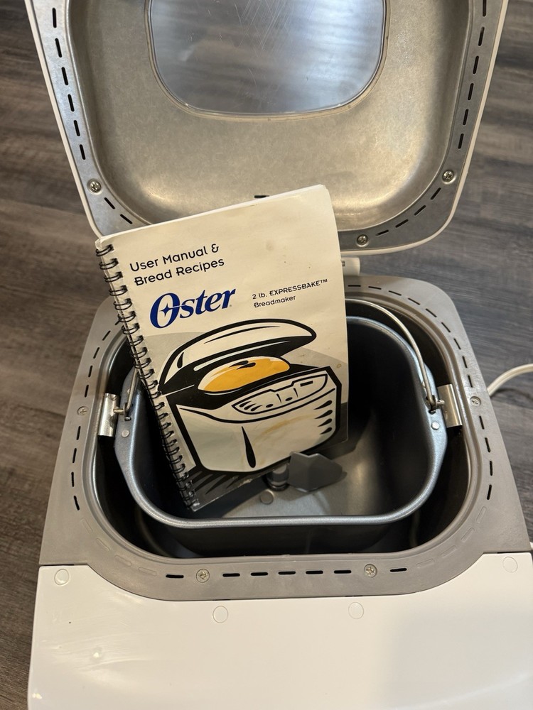 Oster Expressbake Bread Maker Machine Model 5838 White Tested Works W Manual