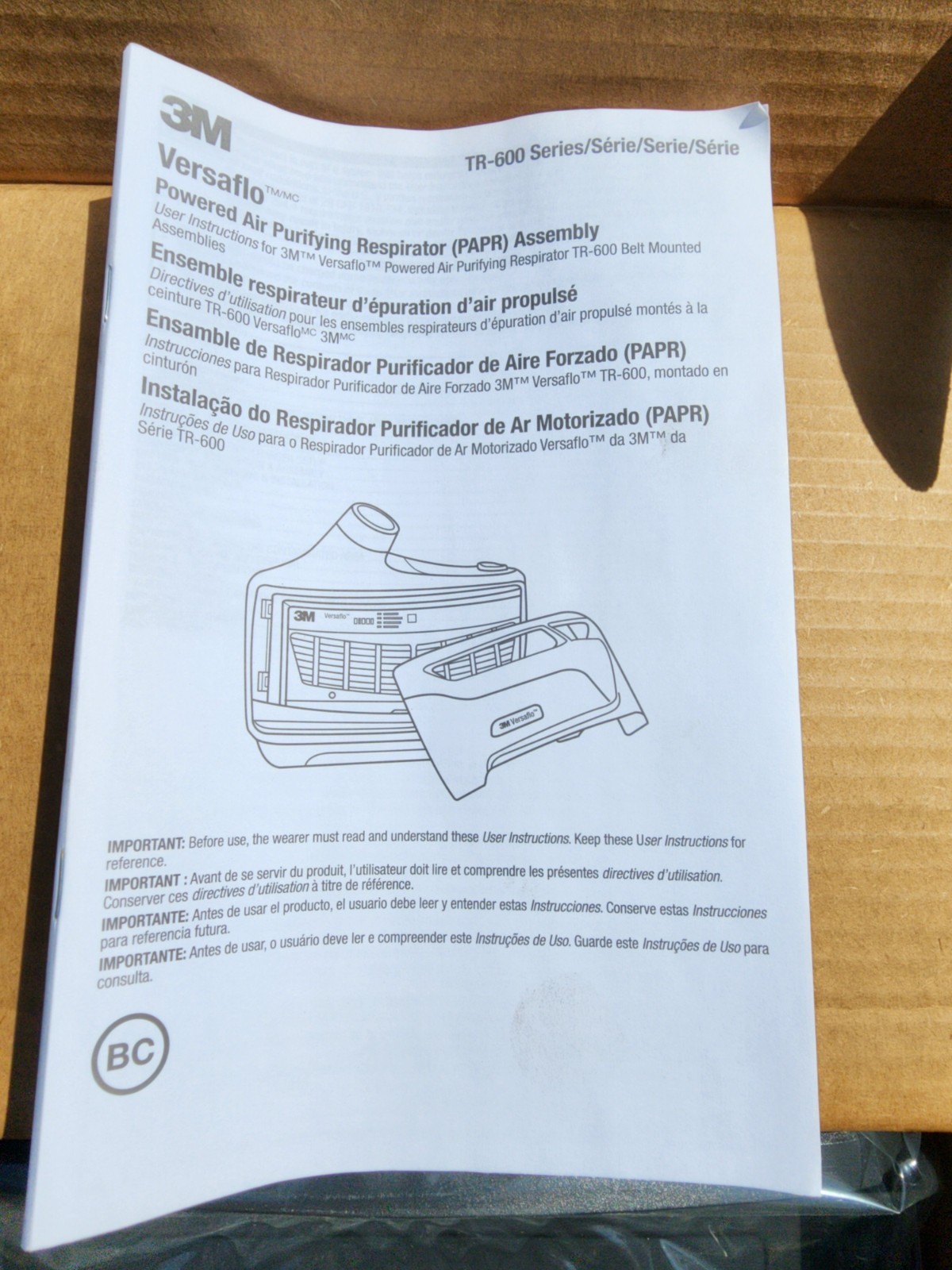 3M Versaflo PAPR Unit TR-602N Motor Blower For TR-600 BRAND NEW IN BOX + BONUS