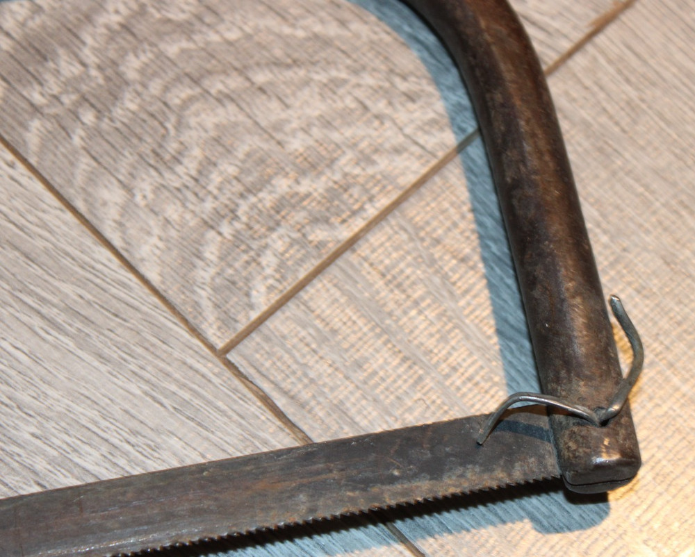 ANTIQUE BRASS HANDLE HACK SAW