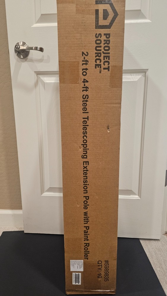 Project Source 2.2-ft to 4-ft Telescoping Threaded Extension Pole - 10 Pack