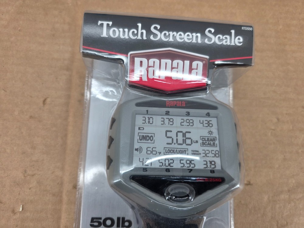 Rapala Touch Screen Scale 50# Angler Model RTDS-50