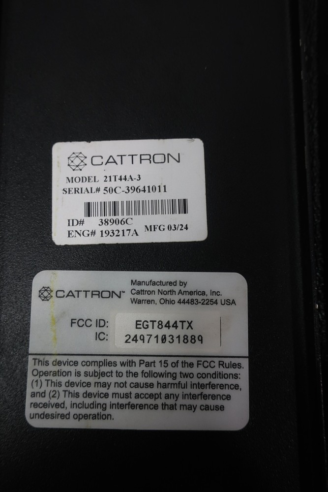 Cattron 21T44A-3 Crane Remote Control
