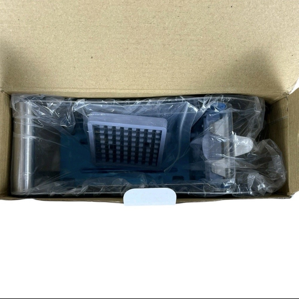 Metal Potato Chipper Push Function Cutter MD-808 Silver Dishwasher Safe