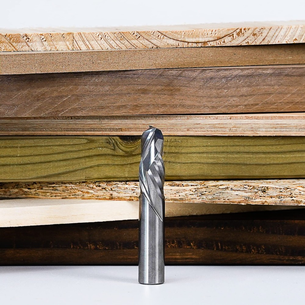 SpeTool Spiral Router Bits Up&Down Compression Bit 1/2 inch Cutting Diameter Lon