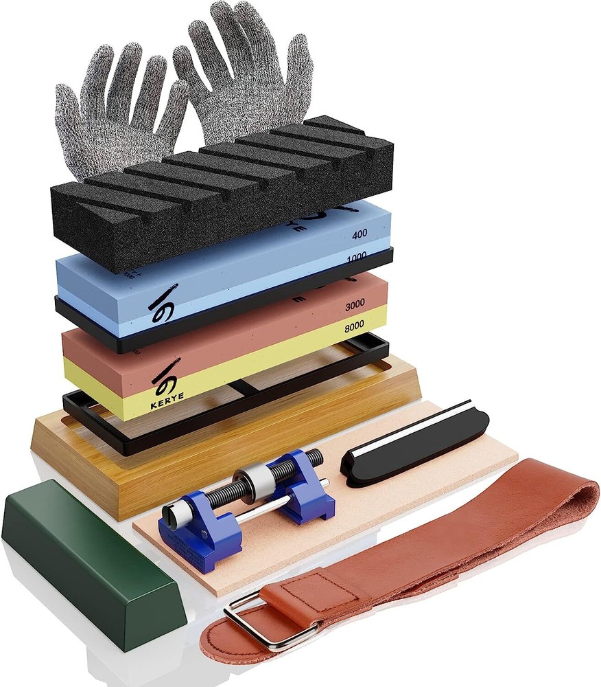 13pcs Knife Sharpening Stone Kit Professional Whetstone Sharpener Complete Set