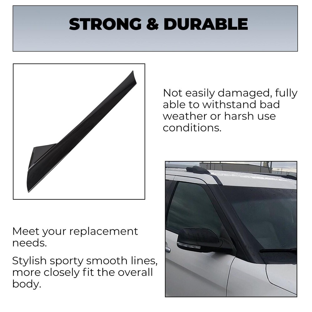 For 2011-19 Ford Explorer Windshield Outer Trim Pillar Molding Seal Right Side