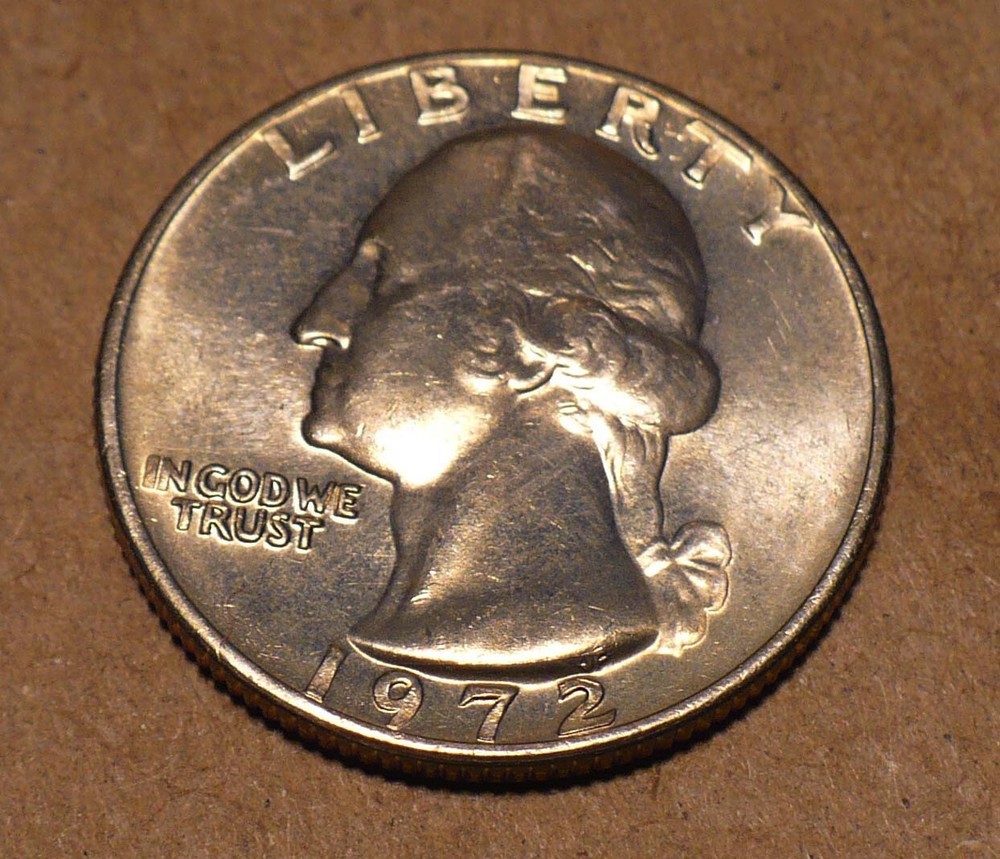1972 P Washington Quarter BRILLIANT UNCIRCULATED