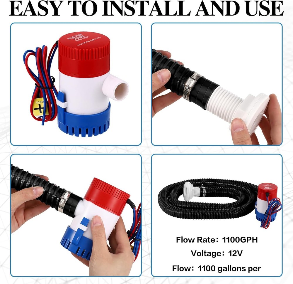 Automatic Bilge Pump Boat 12v 24v 3 Way Switch Panel with...