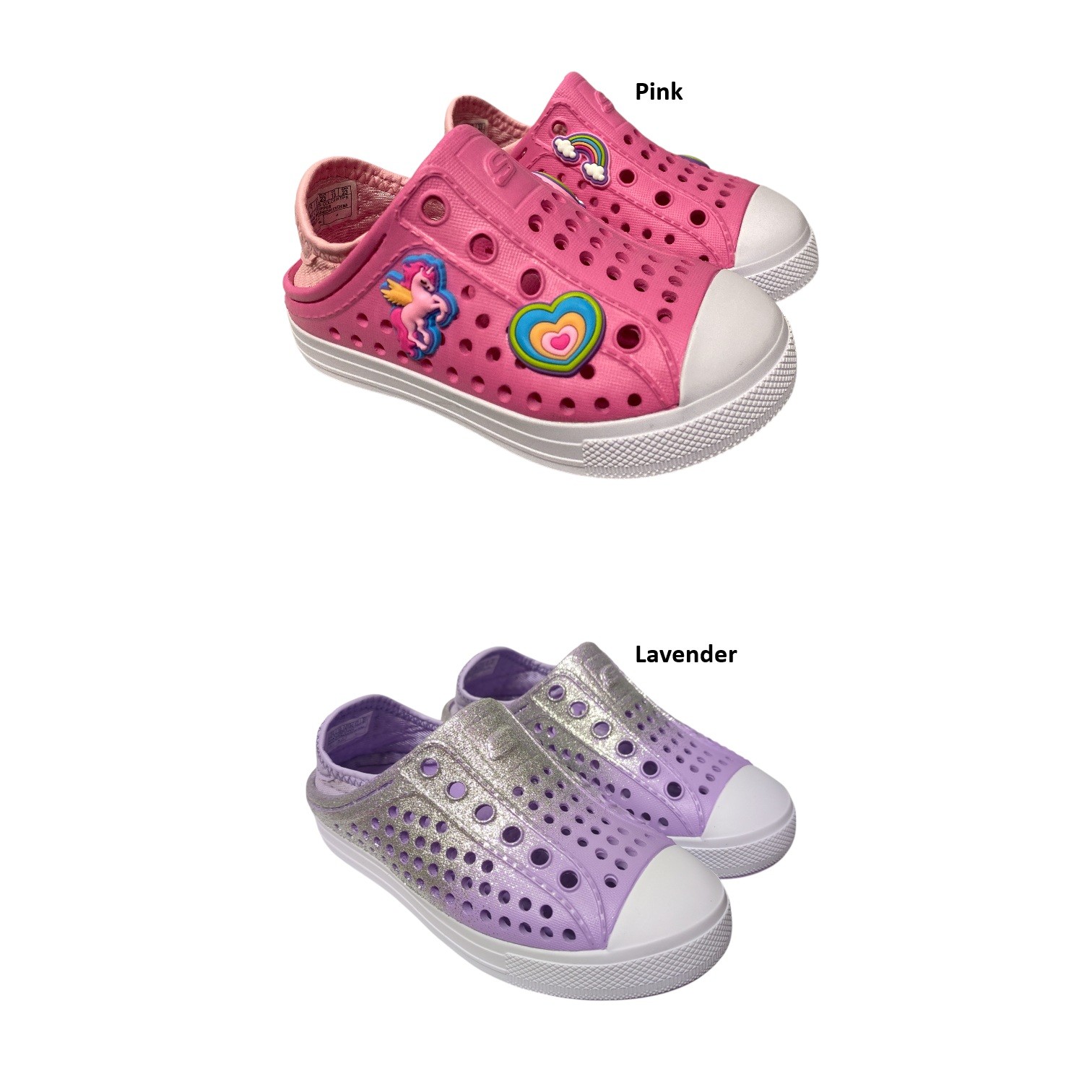 Skechers Toddler Girls Foamies Flexible Molded Slip-On Shoe