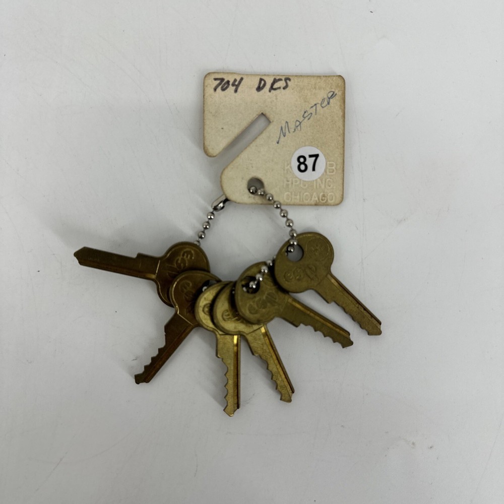 SET OF 5 Master 704DKS Lock Guide Master Key Set ESP M2 #0-5
