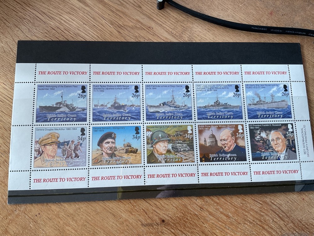 British Indian ocean mint never hinged stamps B2065