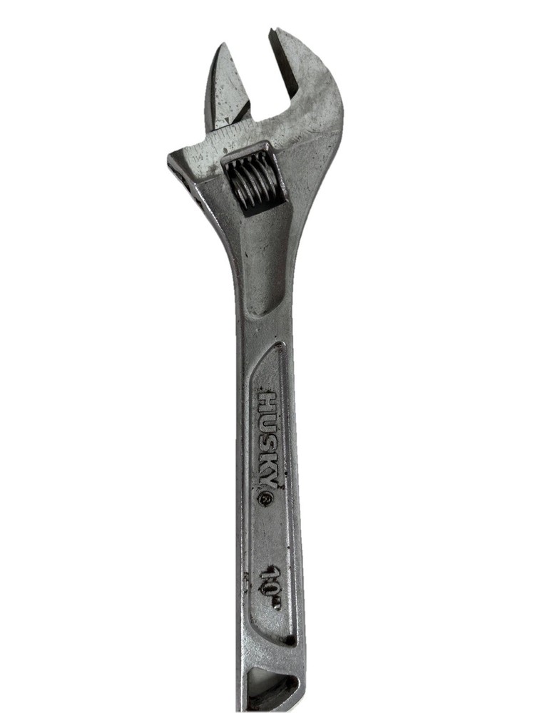 Husky Silver 10" Adjustable Crescent Wrench 23