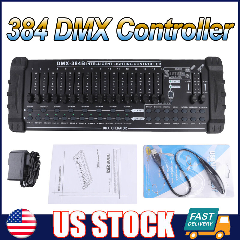 DMX 512 384Channels Operator Console Controller For Stage Lighting DJ Party