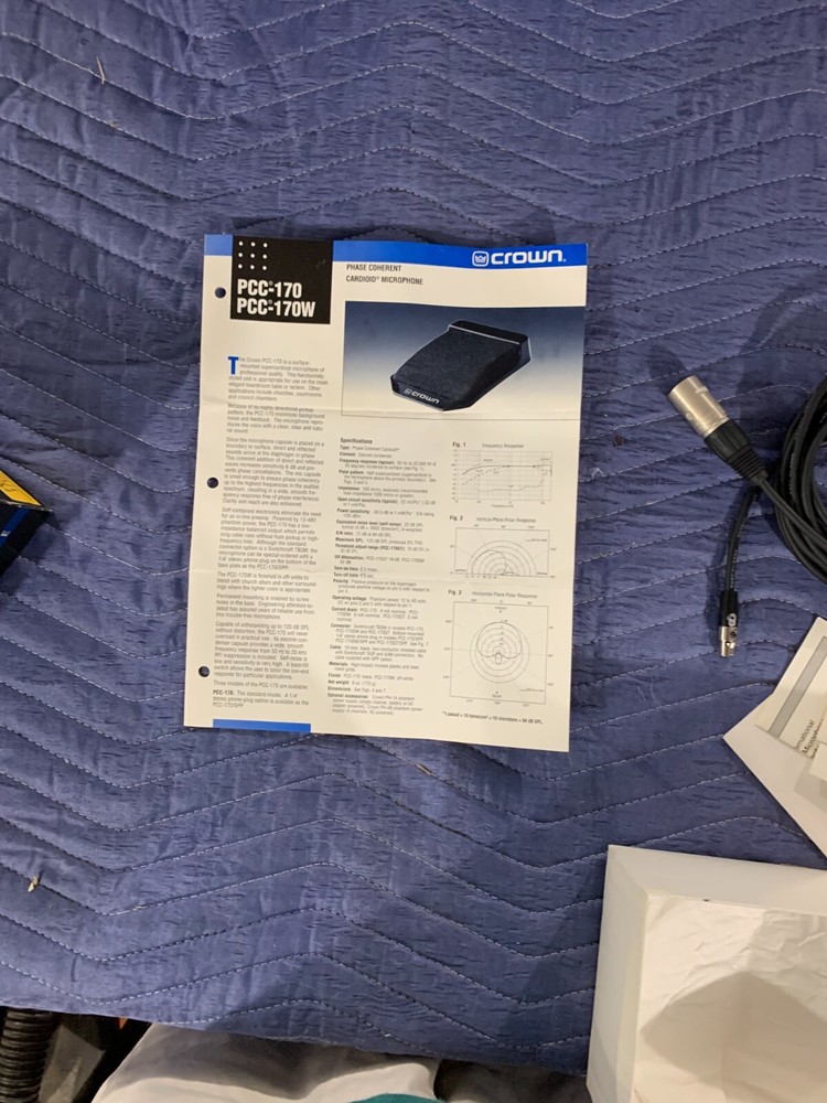 Crown PCC170 Surface Mount Supercardioid Boundary