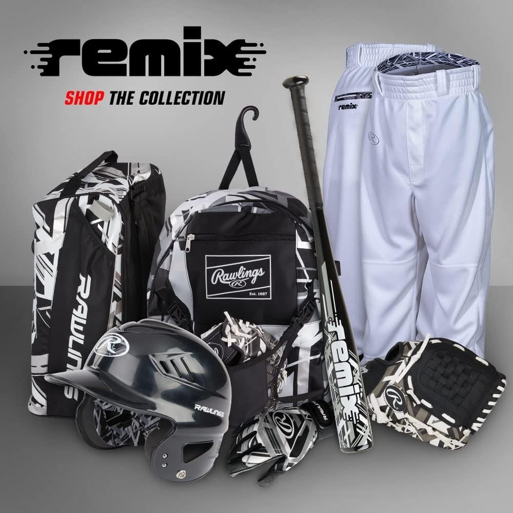 Multi-Functional REMIX Backpack for T-Ball Players | Black Equipment Bag
