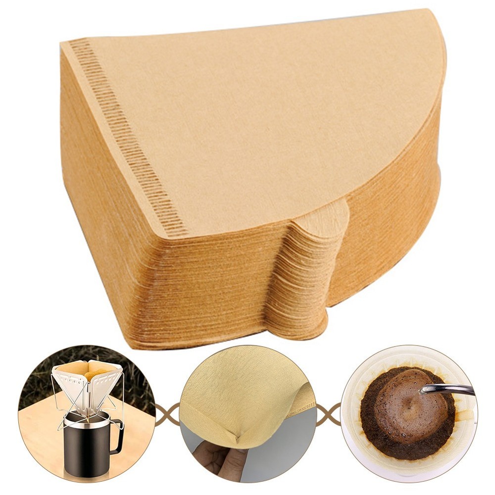 100 Pcs Coffee Machine Filter Papers Unbleached Filters Machines