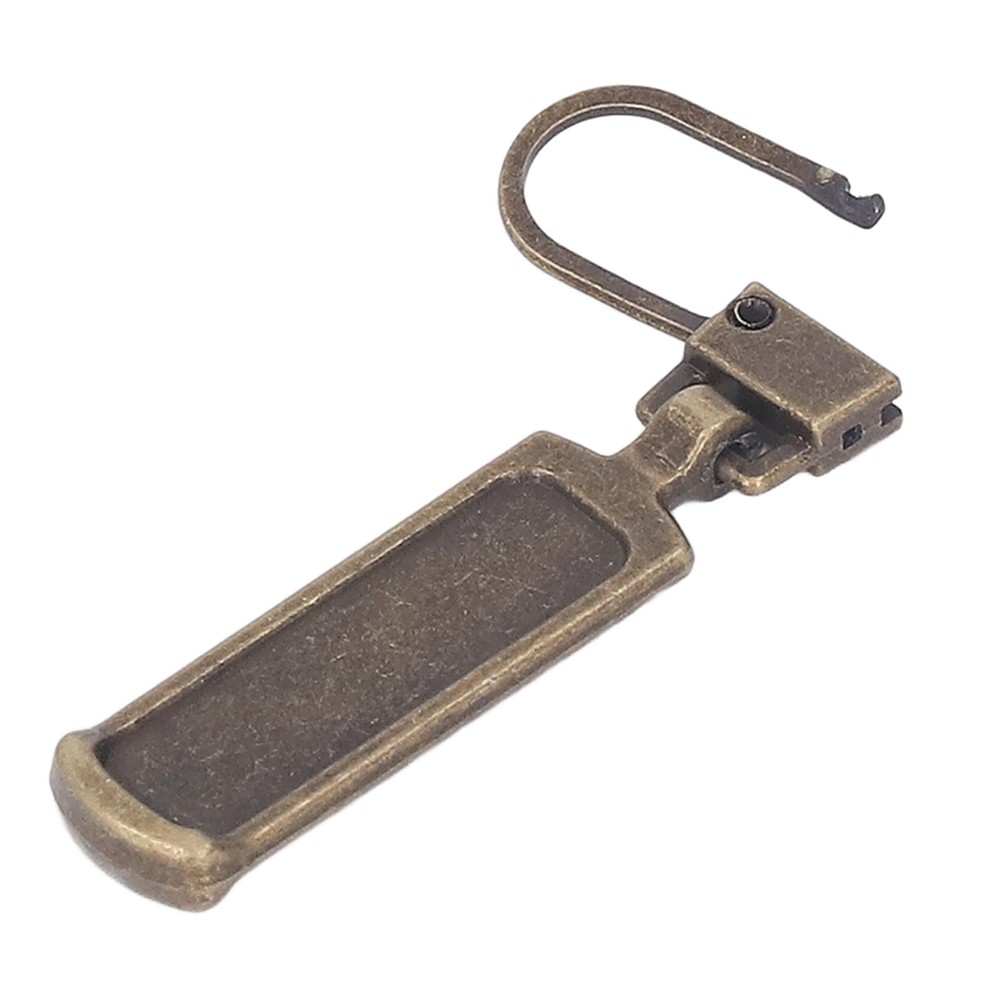 § Bronze 6Pcs Zipper Pull Tab Rustproof Detachable Colred Zipper Pull