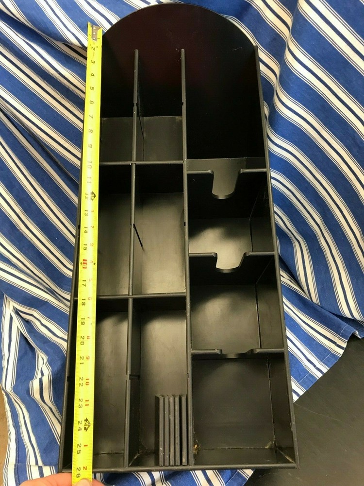 Dispense-Rite Lid, Straw & Condiment Organizer Black Polystyrene Adjustable