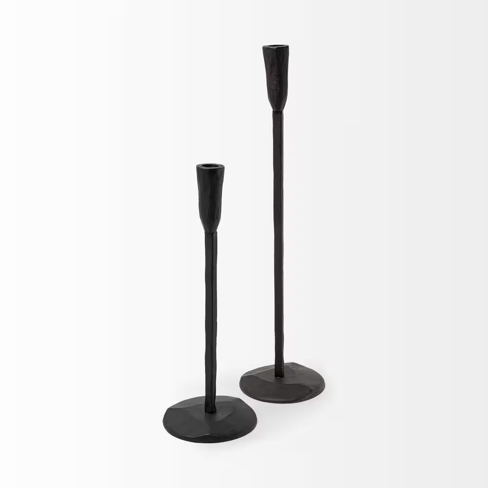Levit (Large) Black Table Candle Sconces Holder