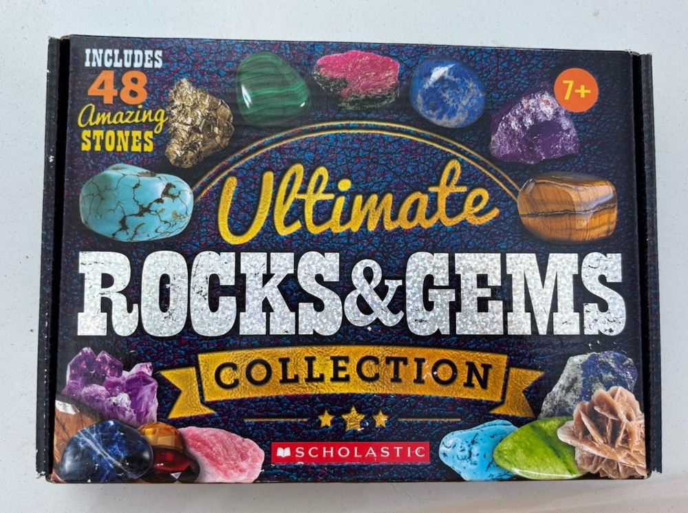 Scholastic Ultimate Rocks & Gems Collection Set 48 Stones