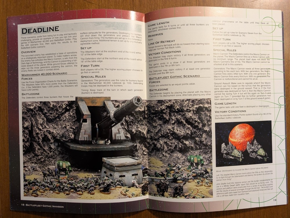 Warhammer 40k BATTLEFLEET GOTHIC INVASION Games Workshop 2002 Voidship battles