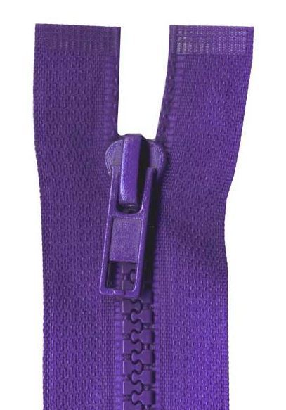 75cm Purple Open End Chunky Zip