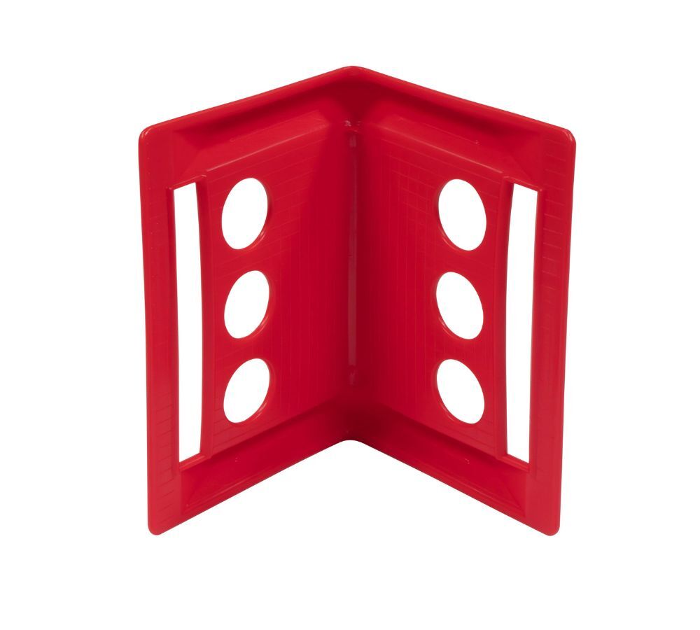 120Pc Red 4"x6" Flatbed Edge Protectors w/ Carrying Case Strap Corner Protector