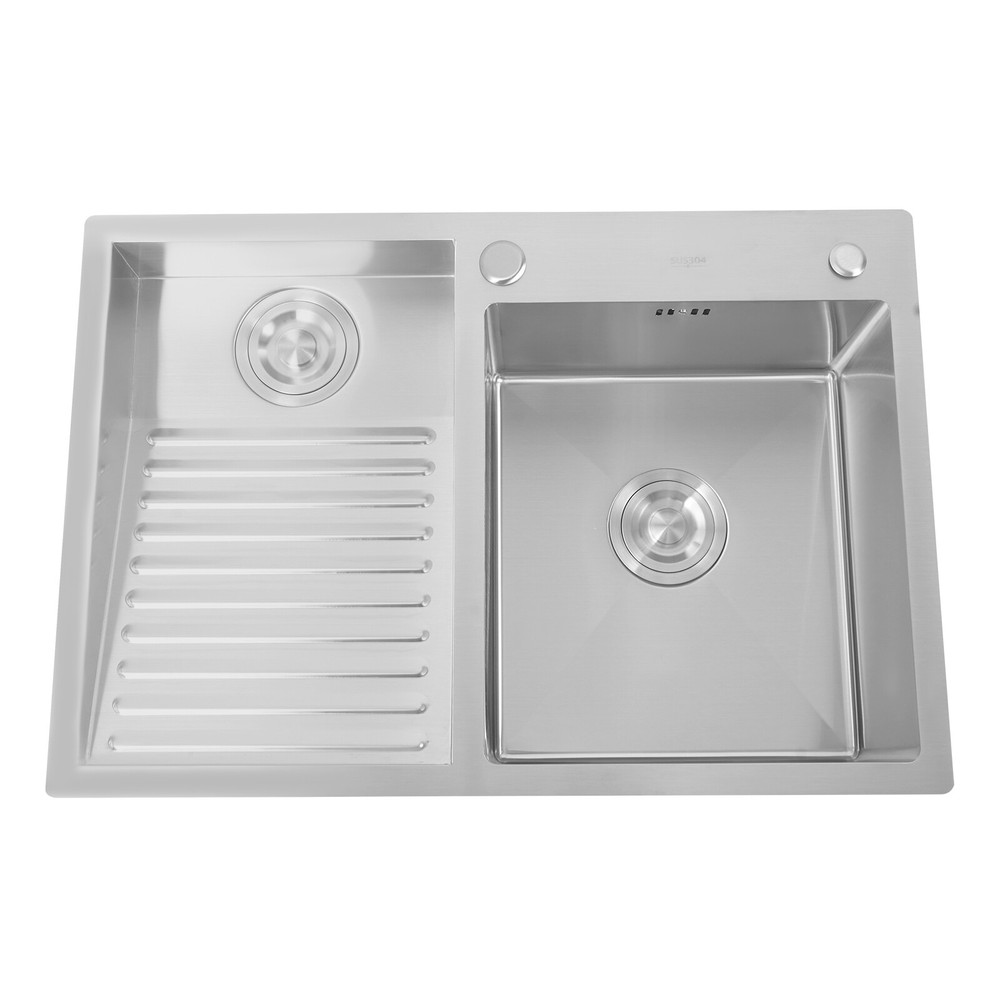 70cm x 48cm Laundry Sink Household Stainless Steel Rectangular Flush Mount Sink