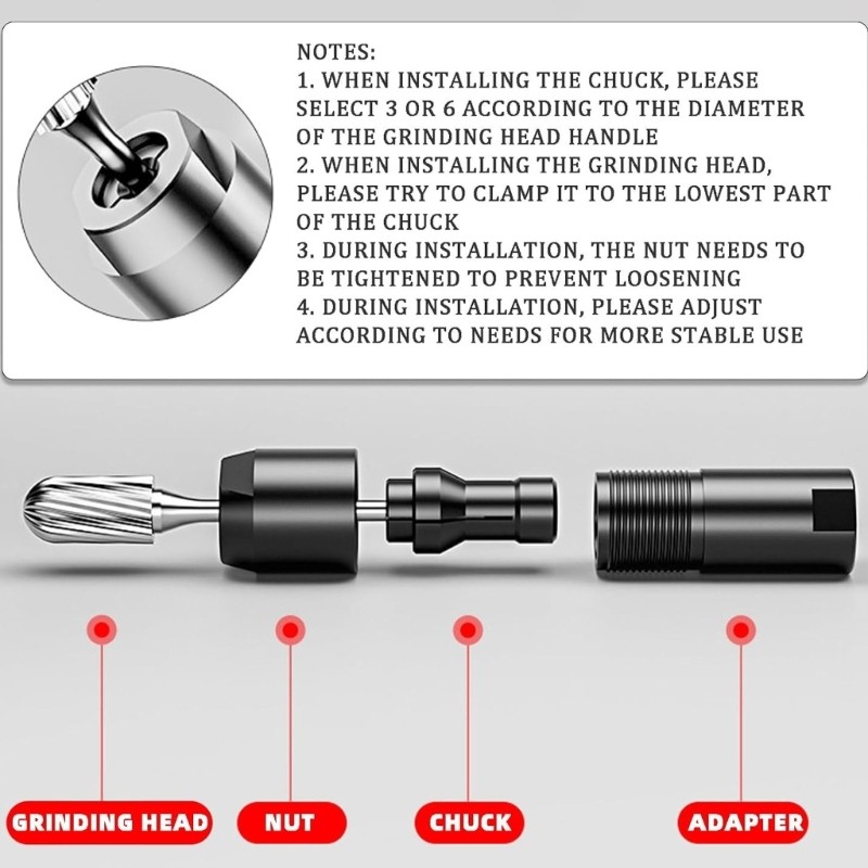 Accuracy Engineered Steel Grinder Adapter Universal Compatibility M10 Thread