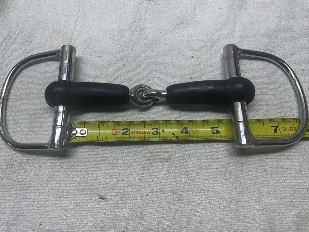 D-Ring Rubber Mouth Snaffle Bit 5-1/4 in