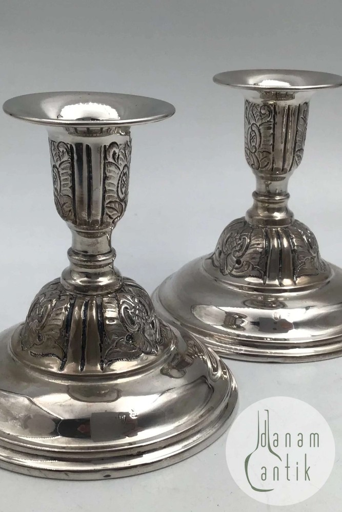 Svend Toxvaerd Silver Candlesticks (1958) (2)
