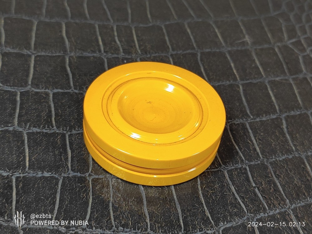 Catalin Bakelite Backgammon Chip Disc Turned Butterscotch Gold 1.72" Replacement