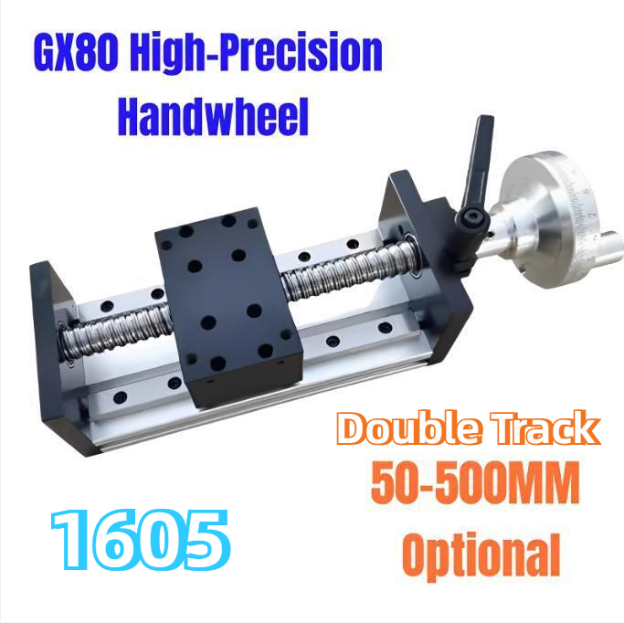 Manual Slide Stage Table Linear Rail Guide& Handwheel Actuator Ball Screw Motion