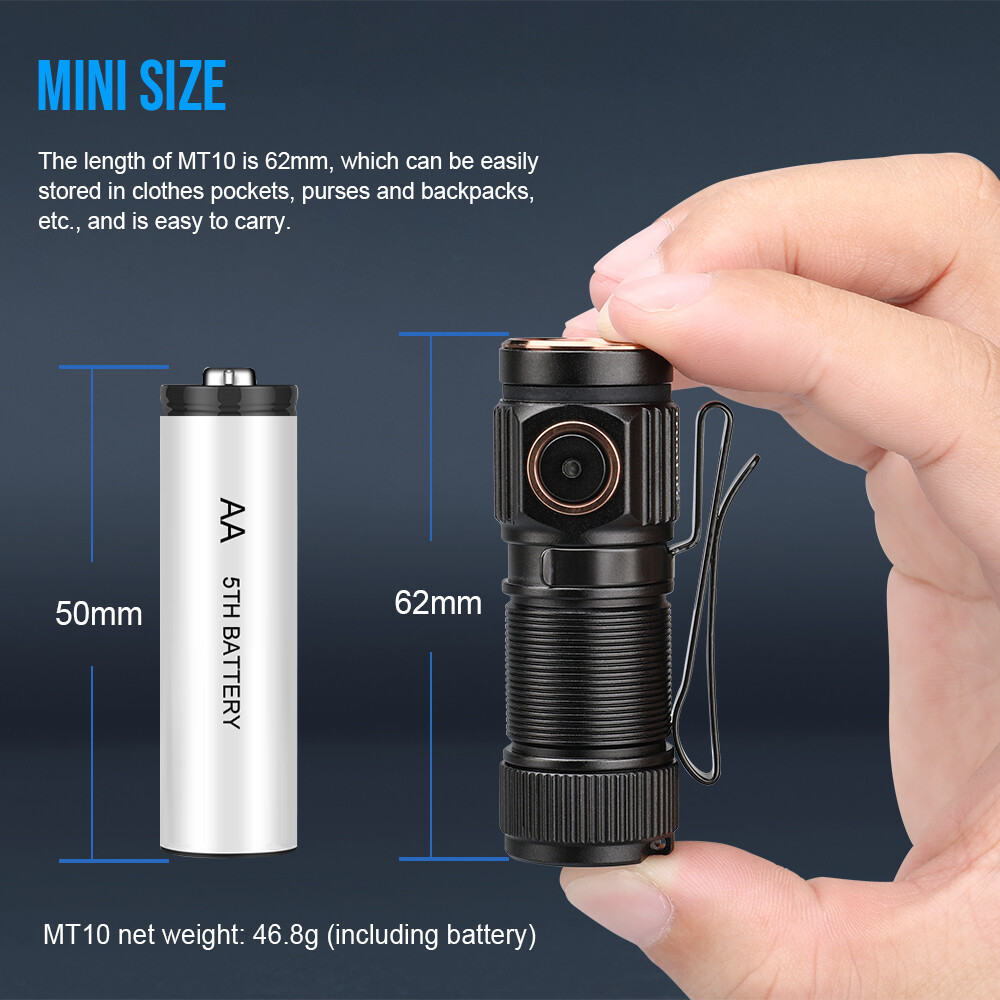 TrustFire 1000LM Portable LED Pocket Flashlight Rechargeable MINI EDC Flashlight