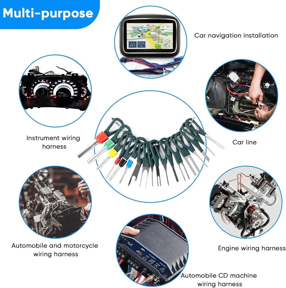 Terminal Removal Tool Kit 172 Pcs Depinning Electrical Connector 172 PCS