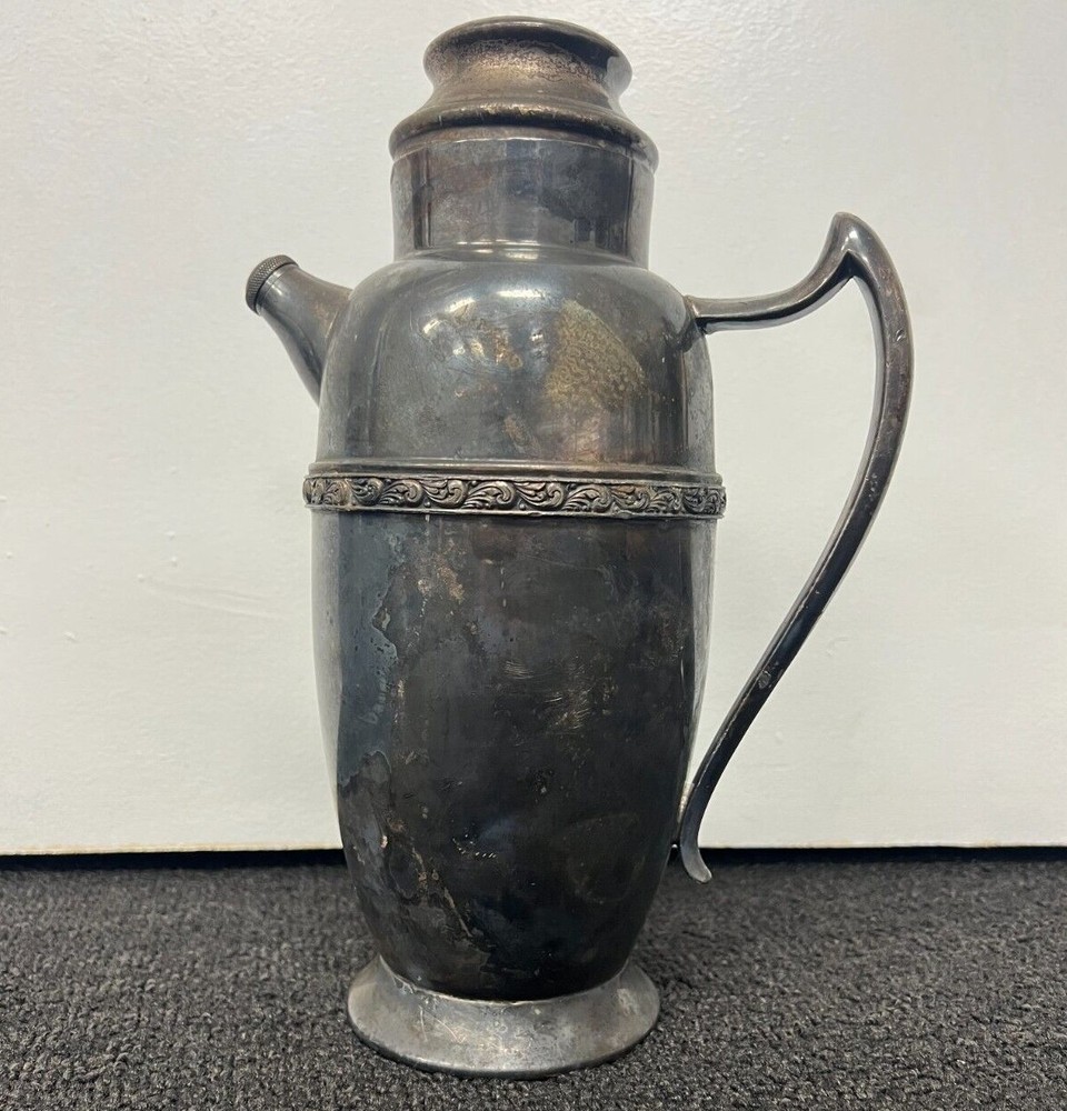 Vintage B Rogers Silver Co. 1883 Martini Shaker