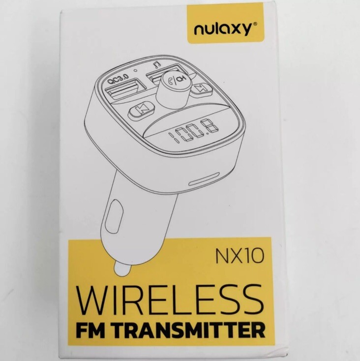 NULAXY NX10 Car Bluetooth Wireless FM Transmitter Dark Grey