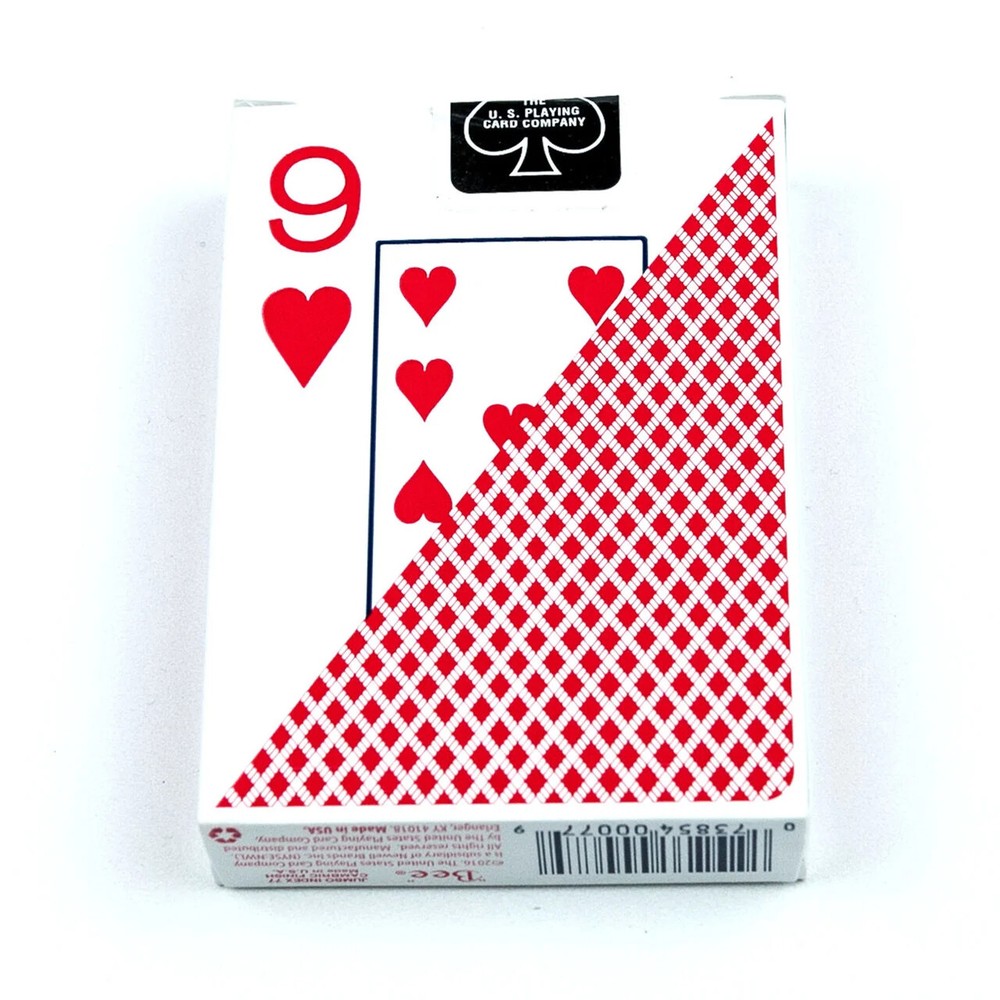 "Bee" Diamond® Back - Jumbo Index Playing Cards, Single Deck (Red), *NEW*