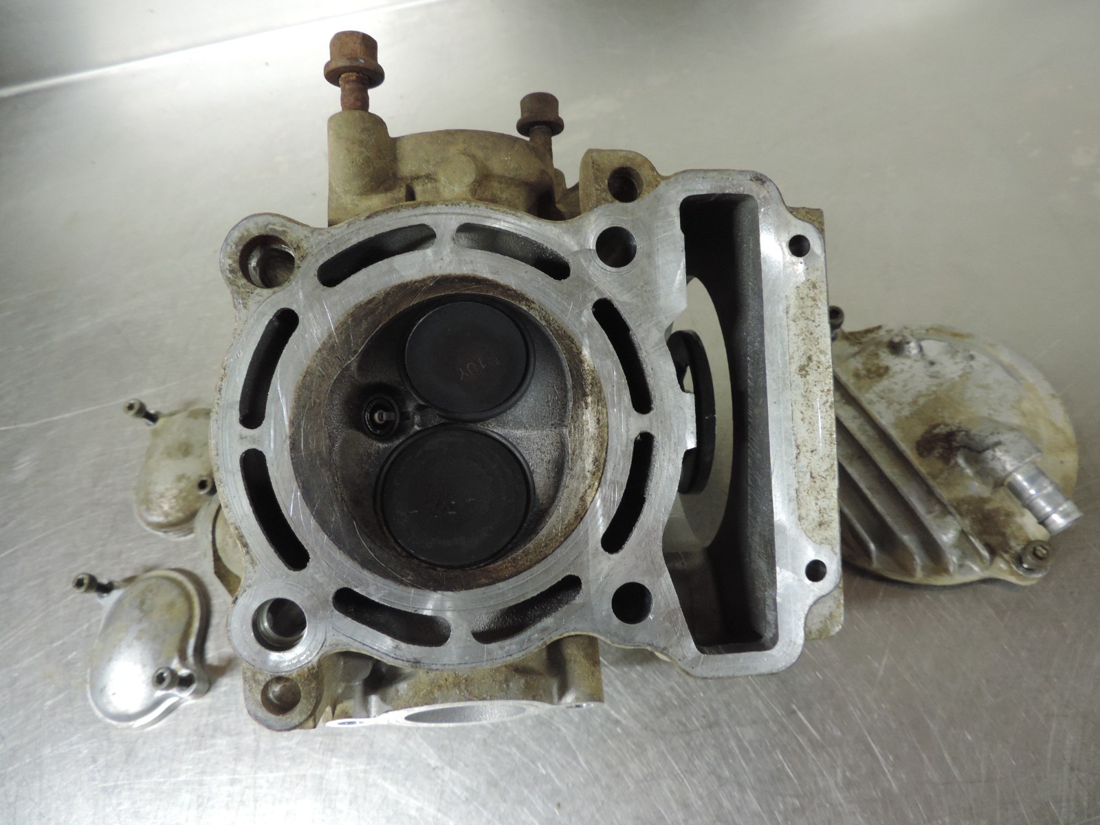 2000 Yamaha Kodiak 400 OEM Cylinder Head & Camshaft RUNNING ENGINE