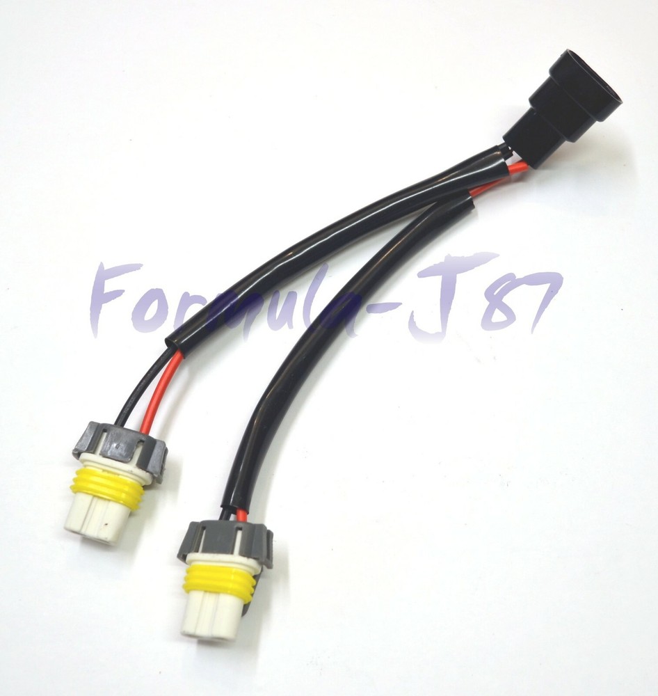 Splitter Wire Ceramic H10 9145 Two Harness Fog Light Replace Socket Connector