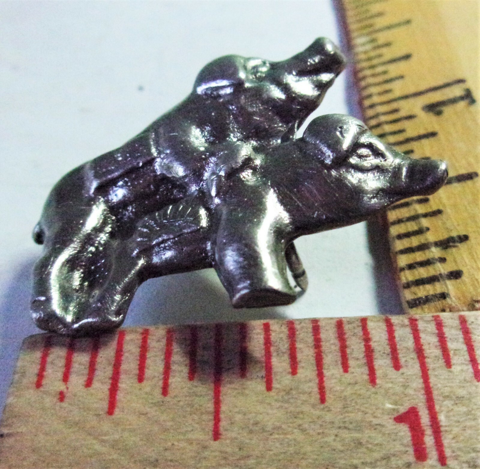 PIG pin "Makin Bacon" vintage motorcycle collectible old HOG biker vest pinback