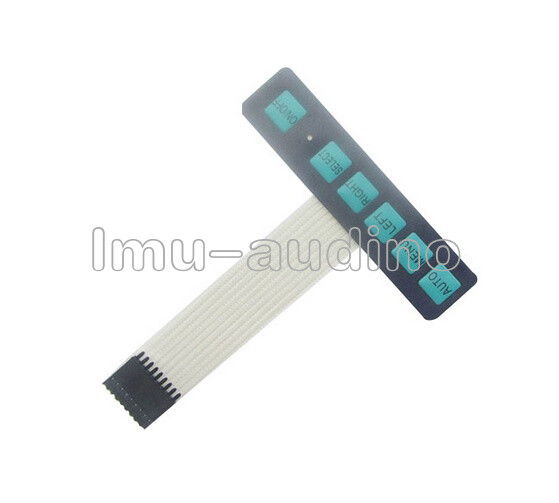 1x6 Matrix Array 6 Key Membrane Switch Keypad Keyboard 1*6 Keys with LED New
