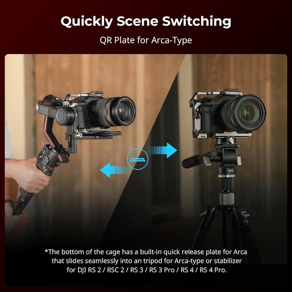 SmallRig HawkLock Quick Release Camera Cage for Canon EOS R5 Mark II 4977