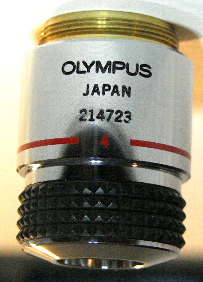Olympus SPLAN 4 Microscope Objective 4x 0.13 NA 160 / -