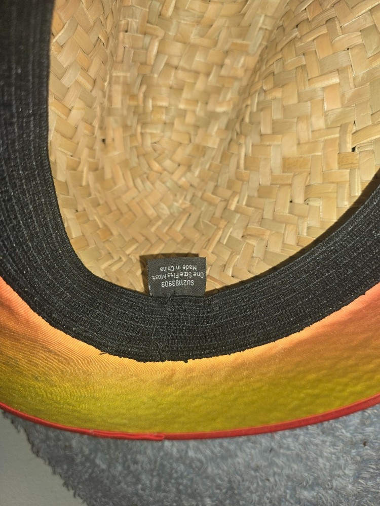 FMF Orange Straw Hat - One Size